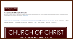 Desktop Screenshot of gardendalechurchofchrist.com