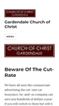 Mobile Screenshot of gardendalechurchofchrist.com