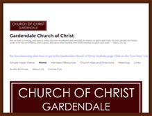 Tablet Screenshot of gardendalechurchofchrist.com